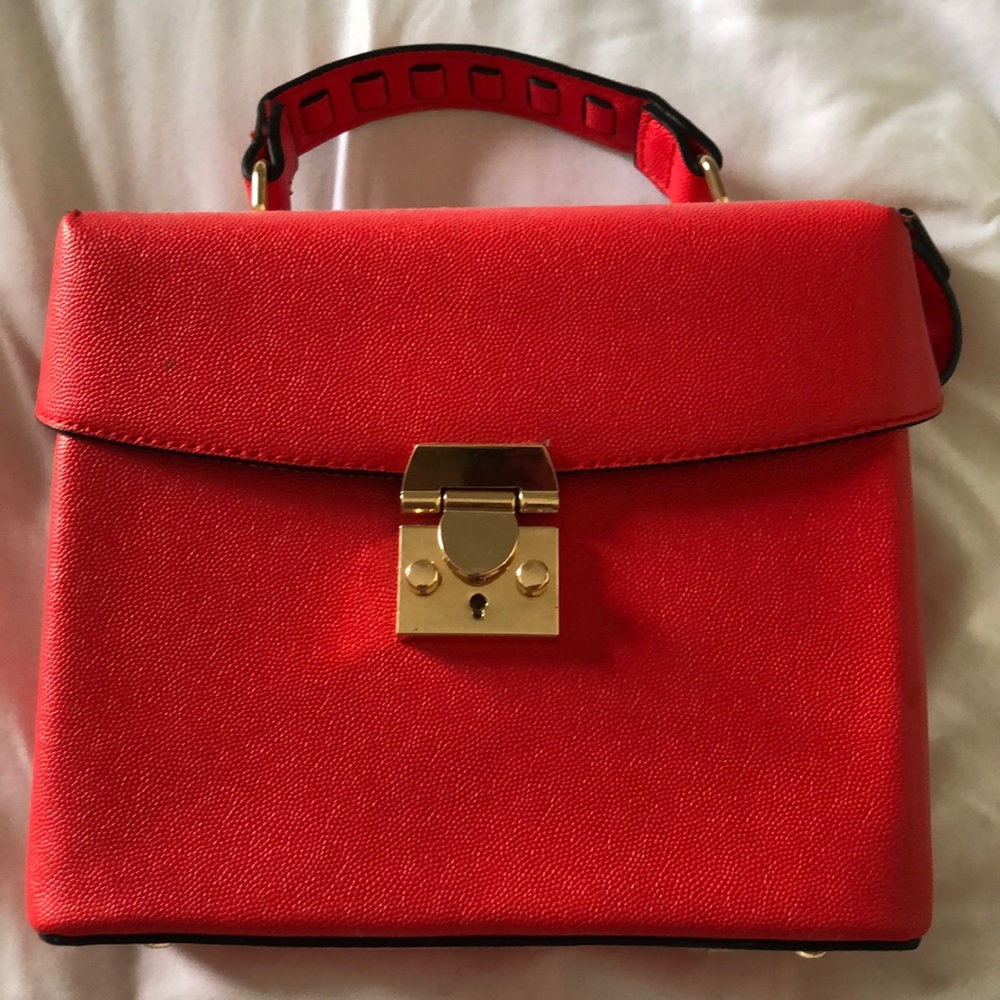 Bright red statement cross body bag!